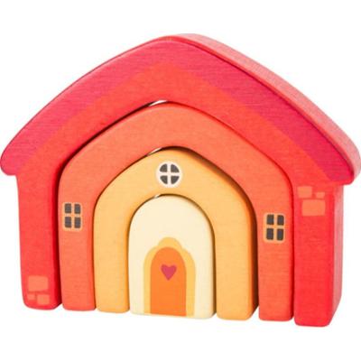 Small foot Wooden Building Blocks House zabawka edukacyjna z drewna 12 m+ 4 szt.