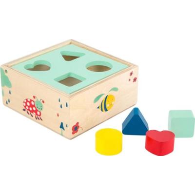 Small foot Shape-Fitting Cube Forest układanka edukacyjna z drewna 12 m+ 5 szt.