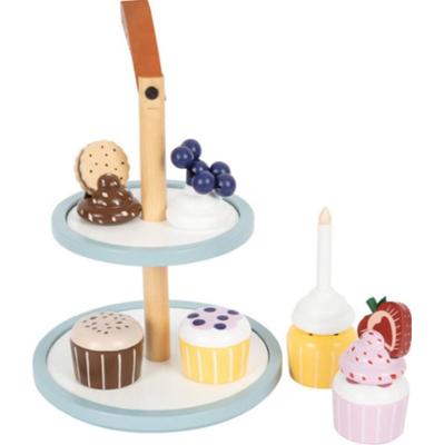 Small foot Tasty Cupcake Display Tray zestaw zabawek z drewna 3 y+ 13 szt.