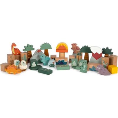 Small foot Wooden Building Blocks Dino zabawka edukacyjna z drewna 12 m+ 34 szt.