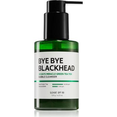 Some By Mi Bye Bye Blackhead 30 Days Miracle Green Tea Tox Bubble Cleanser aktywna pianka oczyszczająca przeciw zaskórnikom 120 g
