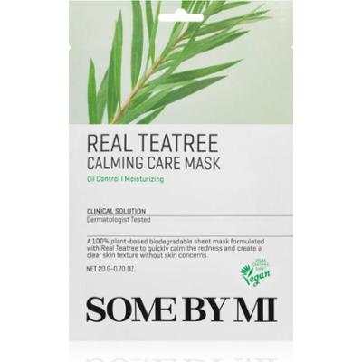Some By Mi Clinical Solution Teatree Calming Care Mask maska łagodząca w płacie do skóry z problemami 20 g