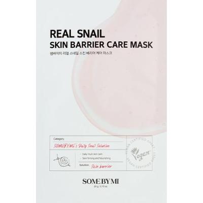 Some By Mi Clinical Solution Snail Skin Barrier Care Mask maska wzmacniająca w płacie regenerująca i odnawiająca skórę 20 g
