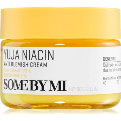 Some By Mi Yuja Niacin Anti Blemish Cream nawilżająco-rozświetlający krem do twarzy do skóry z przebarwieniami 60 g
