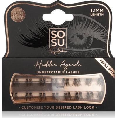 SOSU Cosmetics Hidden Agenda Undetectable Lashes kępki rzęs bez węzełków 12 mm