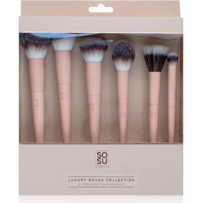 SOSU Cosmetics Luxury Brush Face Collection zestaw pędzli do twarzy 6 szt.