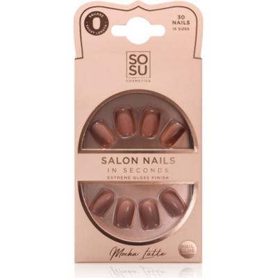 SOSU Cosmetics Salon Nails sztuczne paznokcie odcień Mocha Latte 30 szt.