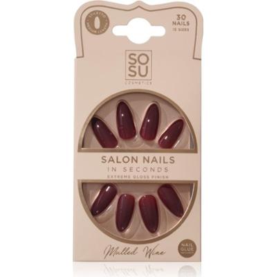 SOSU Cosmetics Salon Nails sztuczne paznokcie odcień Mulled Wine 30 szt.