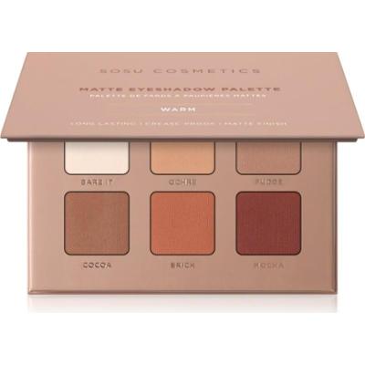 SOSU Cosmetics Matte Eyeshadow Palette paleta cieni do powiek odcień Warm 6x1.3 g