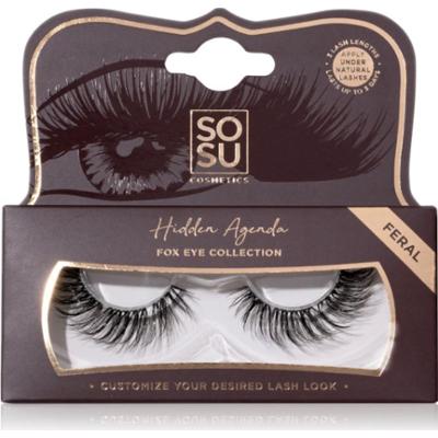 SOSU Cosmetics Hidden Agenda Fox Eye Collection sztuczne rzęsy odcień Feral 1 szt.