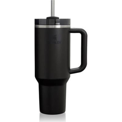 Stanley Quencher H2.O FlowState™ Tumbler kubek ze stali nierdzewnej ze słomką duży Black 1180 ml