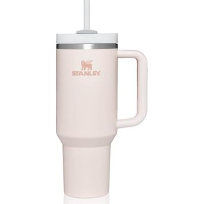 Stanley Quencher H2.O FlowState™ Tumbler kubek ze stali nierdzewnej ze słomką duży Rose Quartz 1180 ml