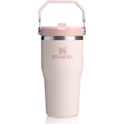 Stanley IceFlow™ Flip Straw Tumbler butelka na wodę ze stali nierdzewnej Rose Quartz 600 ml