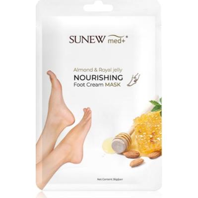 SUNEWMED+ Moisturising Foot Mask with Sweet Almond Oil and Royal Jelly nawilżająca maska do stóp z olejem ze słodkich migdałów i mleczkiem pszczelim 1