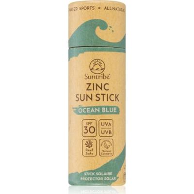 Suntribe Sports Zinc Stick mineralny sztyft ochronny do miejsc wrażliwych SPF 50 Ocean Blue 30 g