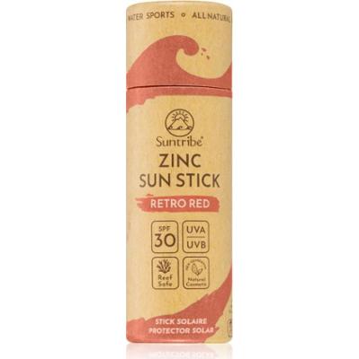 Suntribe Sports Zinc Stick mineralny sztyft ochronny do miejsc wrażliwych SPF 50 Retro Red 30 g
