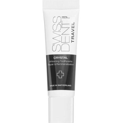 Swissdent Crystal Travel Tube remineralizująca pasta do zębów o działaniu wybielającym 10 ml