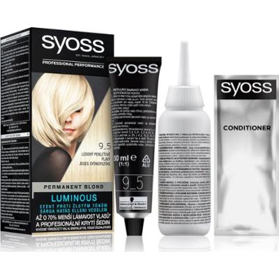 Syoss Permanent Cool Color trwała farba do włosów o chłodnym odcieniu odcień 9_5 Frozen Pearl Blonde 1 szt.