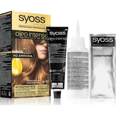 Syoss Oleo Intense trwała farba do włosów z olejem odcień 6-80 Hazelnut Blond 1 szt.