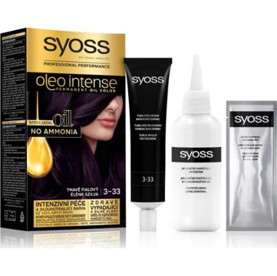 Syoss Oleo Intense trwała farba do włosów z olejem odcień 3-33 Rich Plum 1 szt.