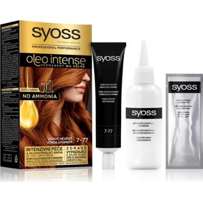 Syoss Oleo Intense trwała farba do włosów z olejem odcień 7-77 Red Ginger 1 szt.