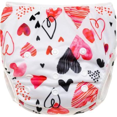 T-TOMI Diaper Swimwear Hearts pielucho-kąpielówki nadające się do prania 5-12 kg 1 szt.