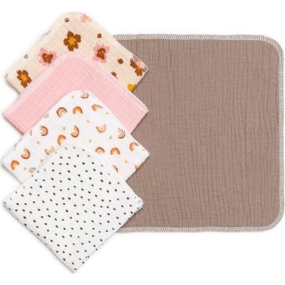 T-TOMI BIO Muslin Napkins chusteczki 25 x 25 cm Girl 5 szt.