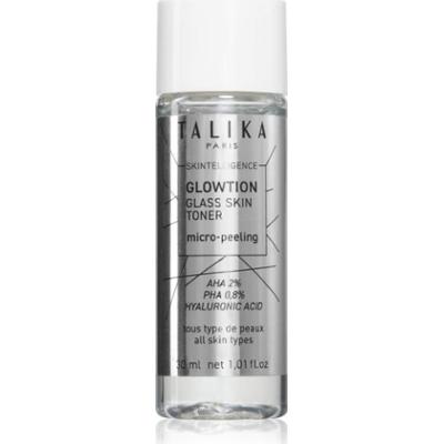 Talika Skintelligence Glowtion delikatne mleczko złuszczające z kwasem hialuronowym 30 ml