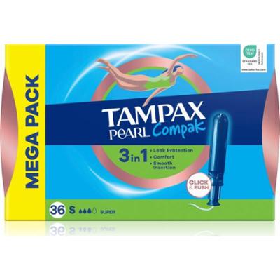Tampax Pearl Compak Super tampony z aplikatorem 36 szt.