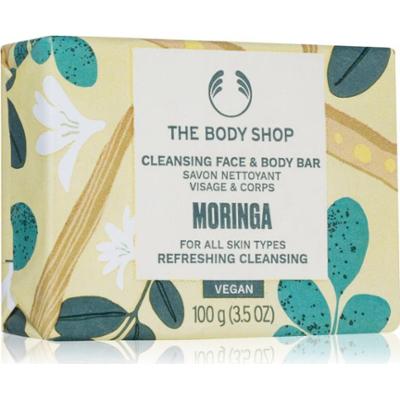 The Body Shop Moringa Cleansing Bar mydło w kostce do twarzy i ciała 100 g