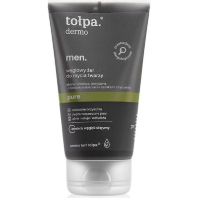Tołpa Dermo Men Pure żel do mycia twarzy z aktywnym węglem 150 ml