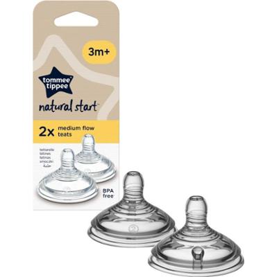 Tommee Tippee Natural Start Anti-Colic Teat smoczek do butelki Medium Flow 3 m+ 2 szt.