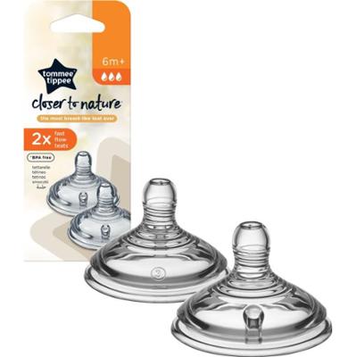 Tommee Tippee Natural Start Anti-Colic Teat smoczek do butelki Fast Flow 6 m+ 2 szt.