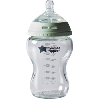 Tommee Tippee Closer To Nature Glass samosterylizująca się butelka dla niemowląt Glass 0m+ 250 ml