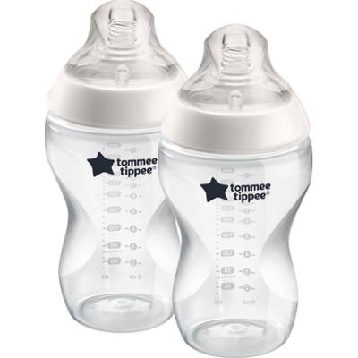 Tommee Tippee Natural Start Anti-Colic samosterylizująca się butelka dla niemowląt Medium Flow 3 m+ 2x340 ml
