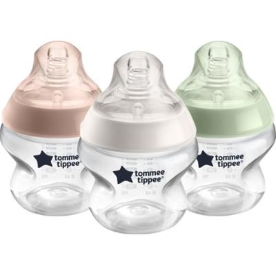 Tommee Tippee Natural Start Anti-Colic samosterylizująca się butelka dla niemowląt Slow Flow 0m+ 3x150 ml