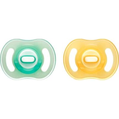 Tommee Tippee Ultra Light Night smoczek Yellow/ Green 0-6m 2 szt.