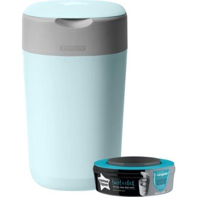 Tommee Tippee Twist & Click Blue kosz na pieluchy + kaseta do koszyka 1 szt.