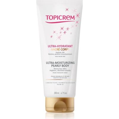 Topicrem UH BODY Ultra-Moisturizing Pearly Body balsam do ciała dla skóry wrażliwej z perłowym blaskiem 200 ml