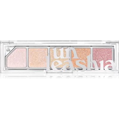 Unleashia Mood Shower Face Palette paletka cieni do powiek i rozświetlaczy z perłowym blaskiem odcień NO.100 Ballerina 1 szt.