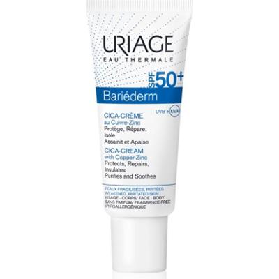 Uriage Bariéderm Cica-Cream with Copper-Zinc SPF 50+ krem naprawczy zawierający miedź i cynk SPF 50+ 40 ml