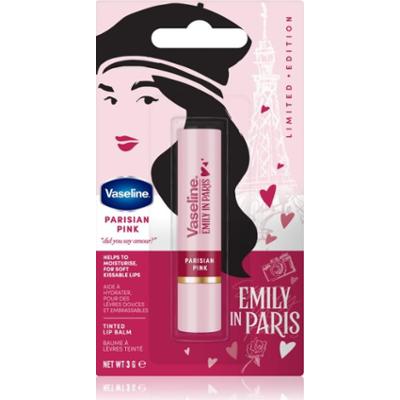 Vaseline Emily In Paris tonujący balsam do ust odcień Parisian Pink 3 g