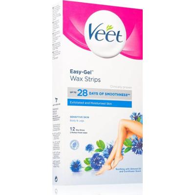 Veet Professional Sensitive Skin woskowe paski do depilacji do skóry wrażliwej 12 szt.