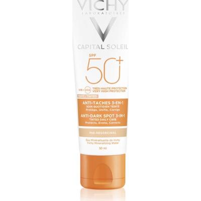 Vichy Capital Soleil tonująca pielęgnacja przeciw plamom pigmentacyjnym 3w1 SPF 50 Tinted 50 ml