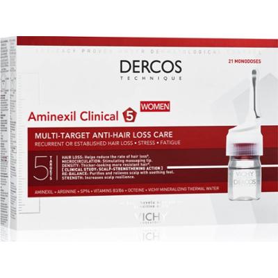 Vichy Dercos Aminexil Clinical 5 pielęgnacja punktowa przeciw wypadaniu włosów dla kobiet 21x6 ml