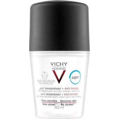 Vichy Homme Deodorant antyperspirant przeciw białym i żółtym plamom 48 godz. 50 ml