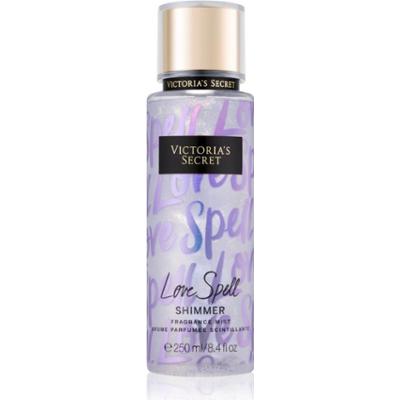 Victoria's Secret Love Spell Shimmer spray do ciała z brokatem dla kobiet 250 ml