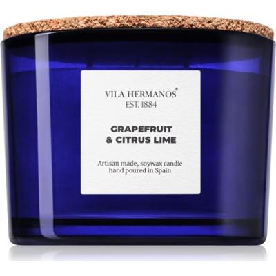 Vila Hermanos Apothecary Cobalt Blue Grapefruit & Citrus Lime świeczka zapachowa 350 g