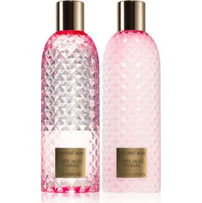 Vivian Gray Gemstone White Musc & Ananas zestaw upominkowy do ciała 2x300 ml