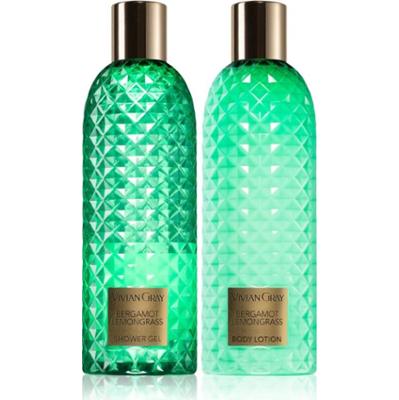 Vivian Gray Gemstone Bergamot & Lemongras zestaw upominkowy do ciała 2x300 ml